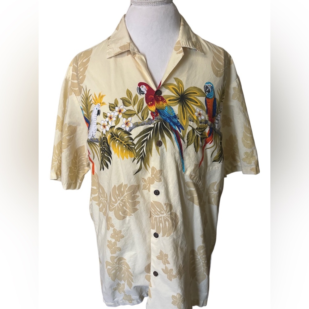 Winnie Fashion 100% cotton Hawaiian Shirt size L